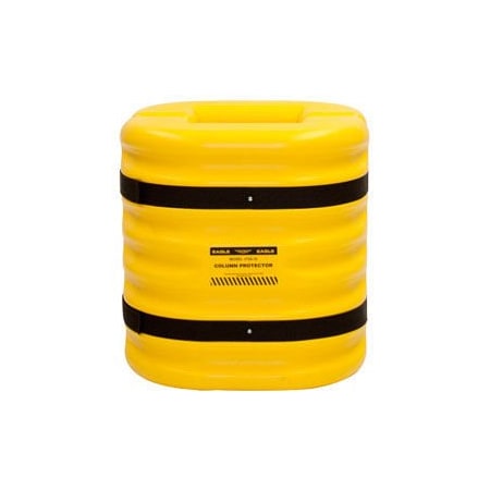 Eagle Mfg 8 Column Opening, Eagle Column Protector, 24 High, Yellow, 1724-8 17248